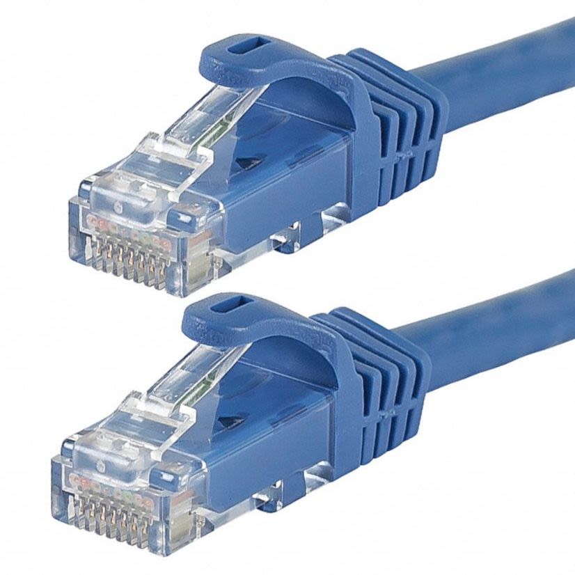 MAJORCC MSE4CV-BL-3F CAT 5(E) SHIELDED, STRANDED, 568B, RJ45 CONNECTORS, W/BOOTS, BLUE 3 FT. CROSSOVER CABLE